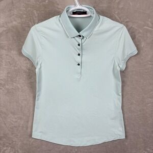 Greyson Womens Short Sleeve Golf Polo Shirt Light Mint Green Size M Sporty Top